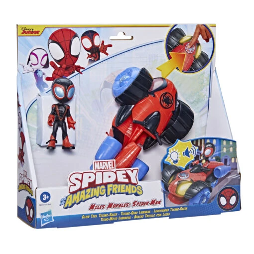 Hasbro Marvel Spidey And His Amazing Friends Glow Tech Techno-Racer -Hasbro Verkoop 4541763Ba